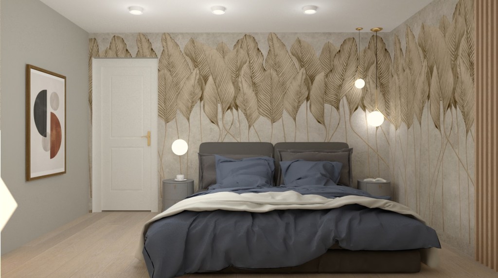 Projekt sypialni na poddaszu